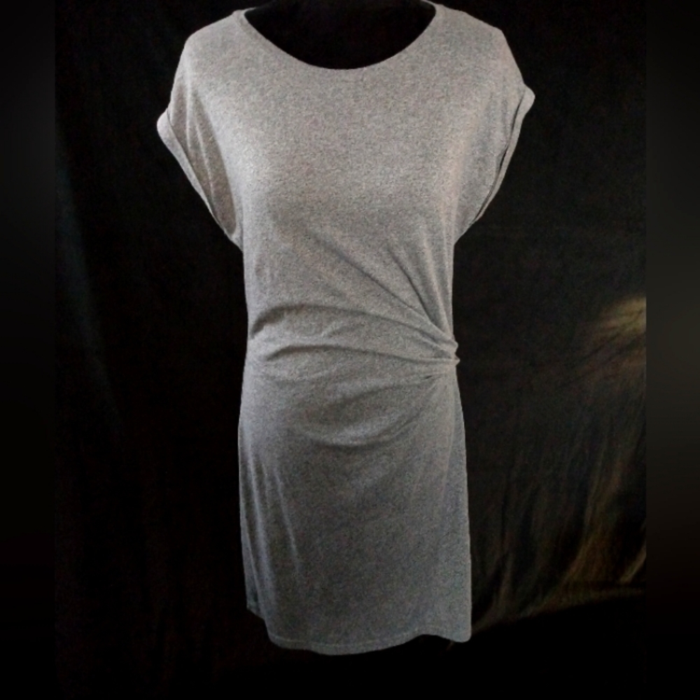 GAP Gray Faux Wrap Dress